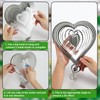 Heart Reflective Wind Spinner Set, Double-Sided Holographic Bird Reflector Discs
