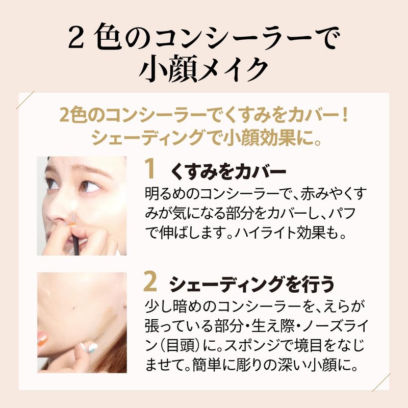 Concealer Cover Face CF141 Natural (Partial Base Makeup, Made in