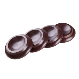 Piano Rolling Cups, Furniture Floor, Felt Coasters, Hardwood Coasters, Non-Slip Floor Protectors, Feet for All Floors and Wheels of Furniture, Sofas and Bed (New Piano Roll Cup, Brown)