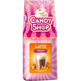 MOKATE Candy Shop Latte with Caramel Coffee Drink, Caramel Coffee, Instant Coffee, Velvety and Aromatic, Creamy Coffee with Additional Flavour, Drink Coffee, 400 g