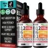 2 Pack Vitamin B12 and B6 Liquid Drops B12 Sublingual