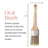 Chalk Style Paint Brush - Oval Brush with Synthetic Bristles