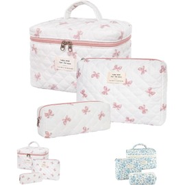 Bolsa de Cosmeticos de Viaje - 3 Unidades Cosmetiquera,Bolsa de Cosmeticos de Viaje,Bolsa De Viaje De Baño Portátil, Adecuado para Almacenamiento de Cosméticos y Viajes