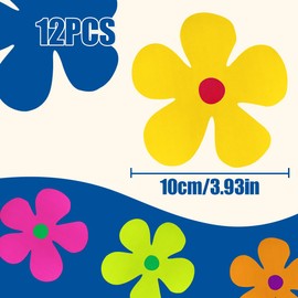 WELANE Flower Car Magnets, 12 PCS Flower Shape Decorative Magnets for Car, Home, Refrigerator Decoration (8 Colors)