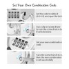 CINCINNO 4 Digit Combination Lock, Combination Disc Padlock with Hardened