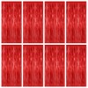 8 Pack Red Backdrop, 3.28 FT x 7.05 FT Streamer