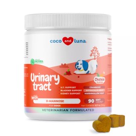 Coco and Luna Cranberry for Dogs - Urinary Tract Support, Bladder  Support, Dog UTI, D-Mannose