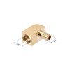 sourcing map Brass Pipe Fitting 90 Degree Rod Material Screw-In