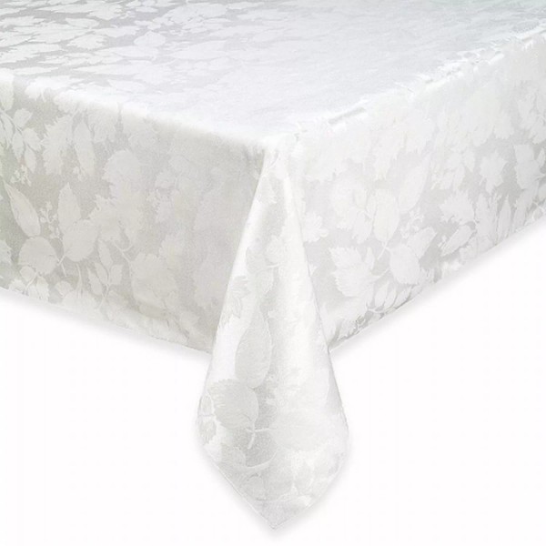 Autumn Harvest BB&B Autumn Harvest Creamy Ivory Damask Fabric Tablecloth