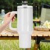 RIACHROW 40oz Sublimation Tumbler with Handle Sublimation Blanks Tumbler with