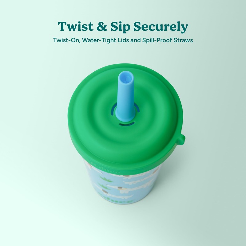 REDUCE GoGo's Kids Portable Tumbler Cups with Lids and Spill-Proof