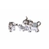Amazing Gift Crystal Crown Set of 3 Crushed Diamond Elephant