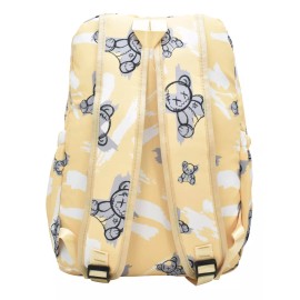 Lluvia Mochila Con Cangurera Ositos Estampada Amarilla Primaria Ll23bmj128 Lluvia Color Negro