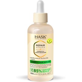 HASK, Longer & Stronger, Suero Capilar, Fortalece y Engrosa el Cabello, con Aceite de Romero, Árbol de Té y Biotina
