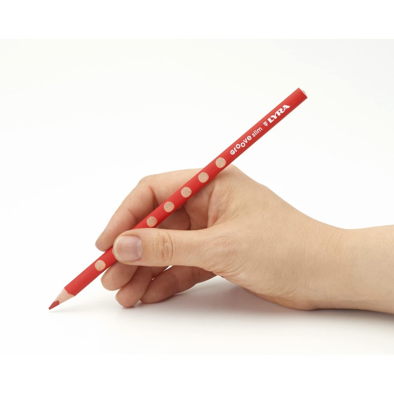 LYRA Groove Slim Wooden Colouring Pencils, 24 Pieces in Assorted