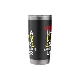 Back Off I Have A Crazy Sister And I'm Not Afraid To Use Her Stainless Steel Insulated Tumbler