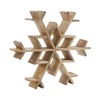 VHC Brands Natural Wooden Snowflake Small 17x17x2.75