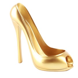 Innovative Wine Rack HighHeeled Shoe Shape Wine Bottle Display Holder  Home Decoration Accessories(Gold )