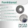 DSM - Flange Nuts M8 - A2/V2A Stainless Steel -