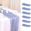 6 Pack Cheesecloth Table Runner 35x120 Inches for Baby Shower