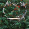 Bird Feeder Dish Hanging Heart Butterfly Anniversary Autumn Gardening Gift