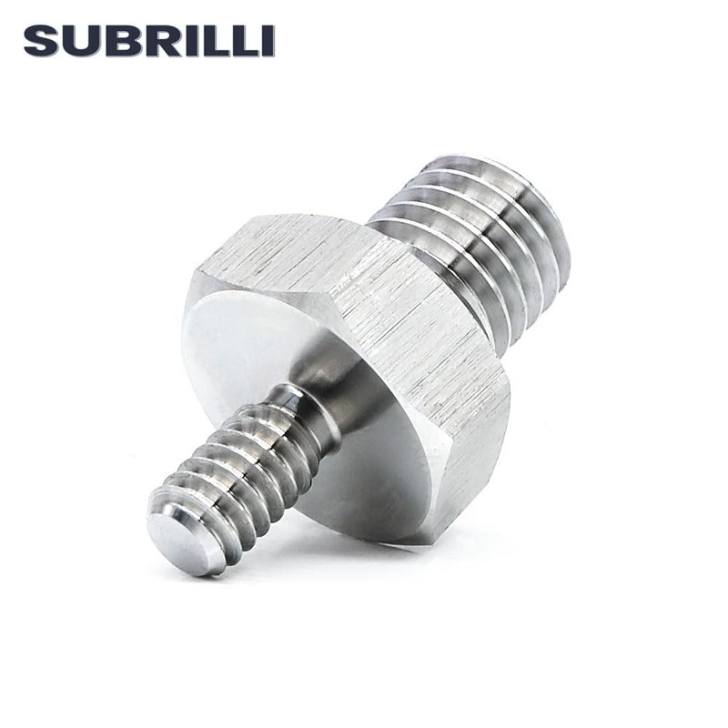 SUBRILLI 2-Pcs M12 Male to 1/4" Male Thread Adapter for