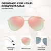 DreamCalf Tangle Free Aviator Sunglasses Polarized Sun Glasses for Women