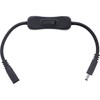 InLine DC Cable with Switch, DC Male/Female 4.0 x 1.70