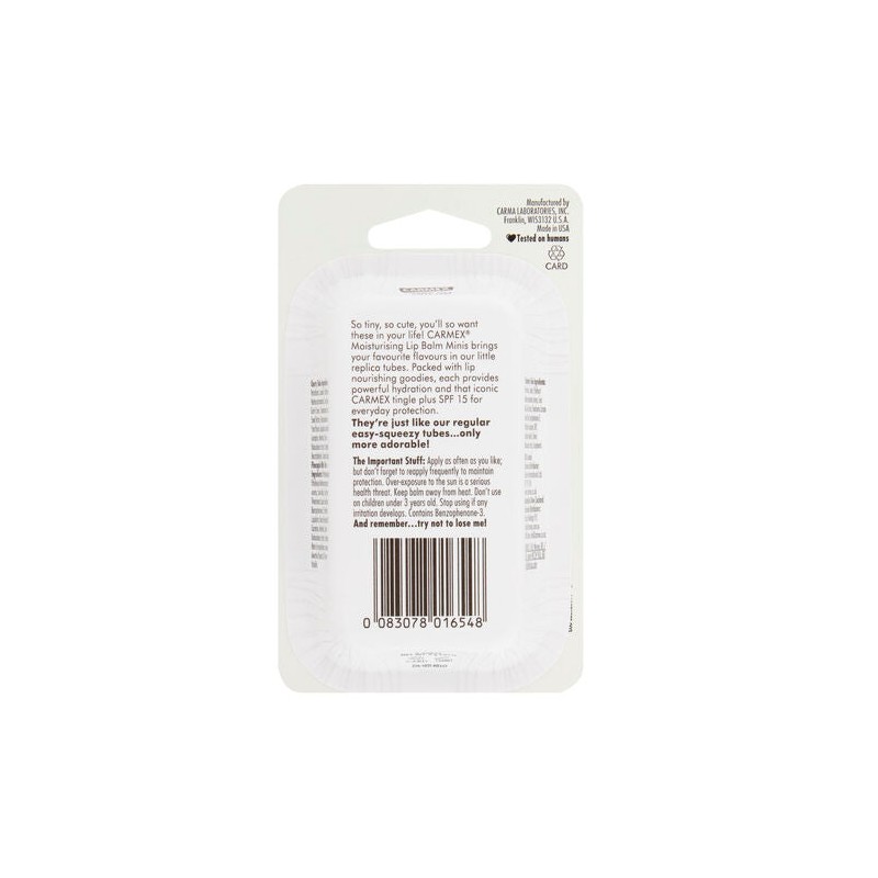 Carmex Lip Balm Squeeze Tube Minis 3 Pack