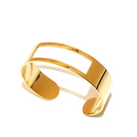 Centerline Gold Plated Adjustable Bracelet Cuff 5/8 Inch Wide