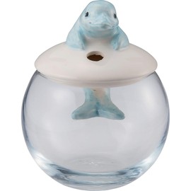 Sunart SAN3181-2 Cute Miscellaneous Goods Dome-Shaped Single Vase Dolphin