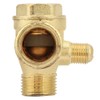 Air Compressor Check Valve, 3-Port Brass Valve Pneumatic Accessory, for