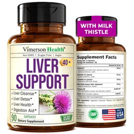 Liver Cleanse Detox & Repair - Artichoke Extract Liver Health Formula for Liver Detox -Liver Supplement with 50% Silymarin Milk Thistle Extract, Dandelion, Digestive Enzymes for Liver Support. 30 Days