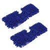 2PCS Mop Head Pad Microfiber Mop Replacement Pad Washable Reusable