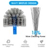 TidyMister Pool Brush Set - 20’’ 2-in-1 Detachable Round Brush