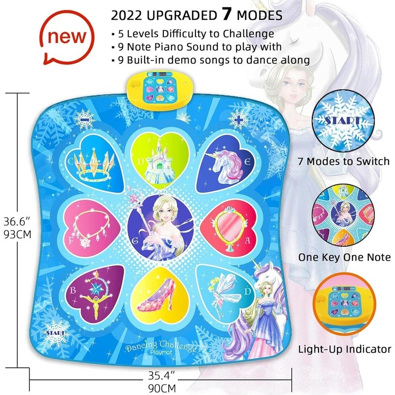SunLin Dancing Music Play Mat Girls Dance Pad Toys Dance