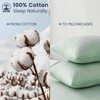 LINENOVA 100% Luxury Cotton King Pillowcases(Set of 2),Super Soft and