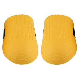 KSTE Gardening Knee Pads, 1 Pair EVA Knee Pads Kneelet Protective Gear Yellow with Adjustable Straps for Gardening, Flooring, Construction Work, Cleaning