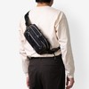 Mustache JJL-0321 Men's Body Bag, Waist Bag, Polyester, Black