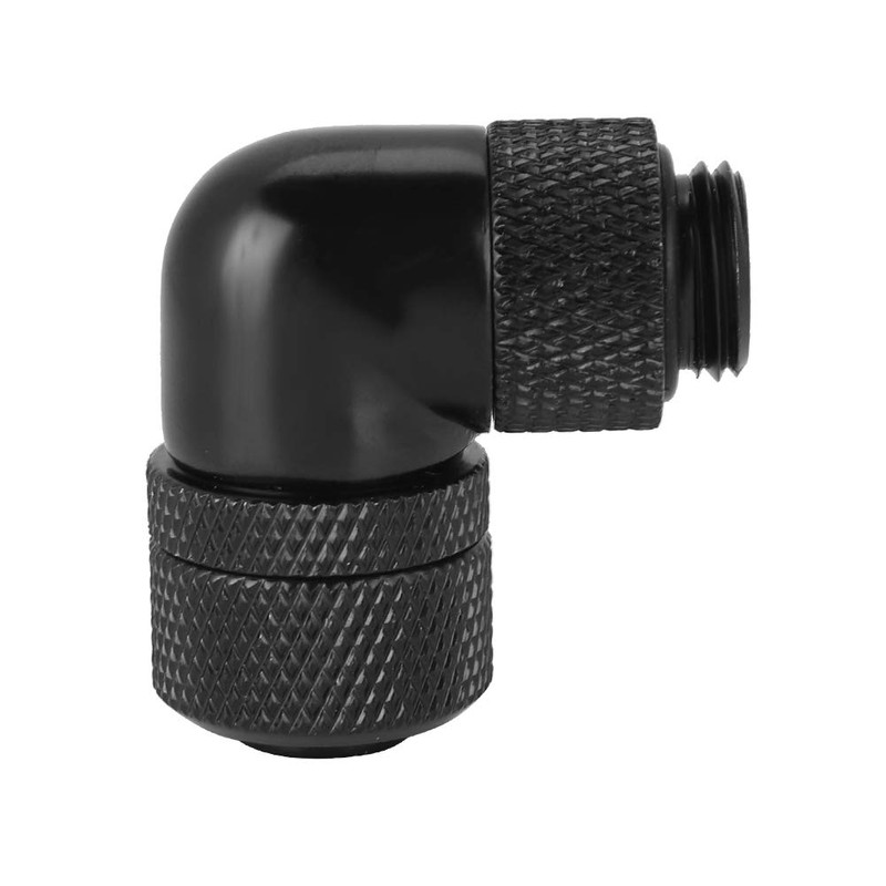 Topiky Angle Water Cooling Connector, G1/4 2 Point Thread Water