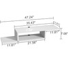 ChooChoo Floating TV Stand Shelf, Wall Mount Entertainment Center Media