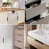 10 Pcs Concealed Drawer Handles with Screws, Aluminium Alloy Cupboard