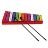Colorful Xylophone Aluminum Birch 13 Tones Professional Glockenspiel for Creating