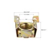 sourcing map M12 Cage Nuts for Server Rack Cabinet Carbon