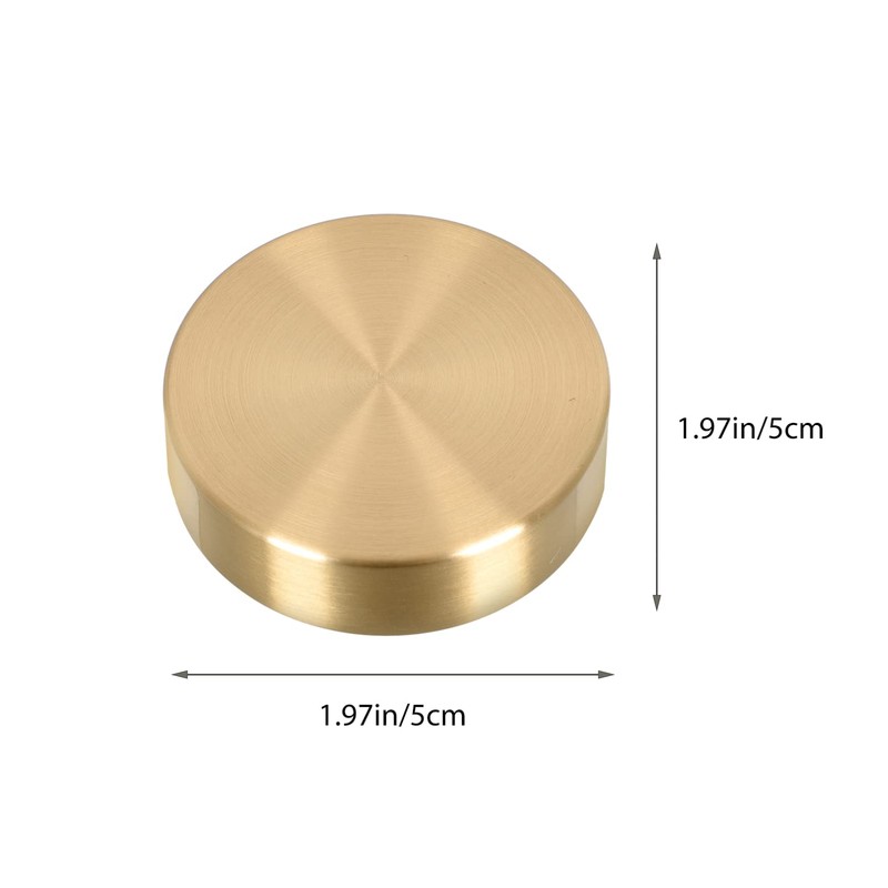 Housoutil Brass Paperweight Brass Round Block Metal Paperweight Calligraphy Painting