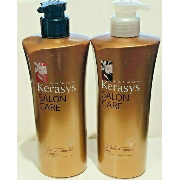 KERASYS Salon Care Nutritive Ampoule Shampoo +Rinse DAMAGE HAIR