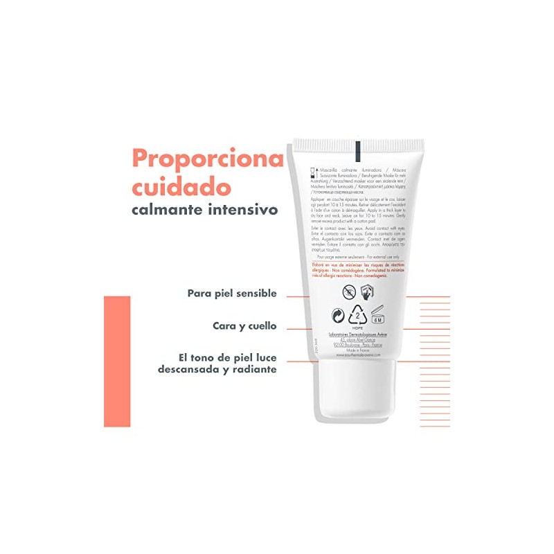Avne Mascarilla Facial Hidratante, Piel Sensible, 50ml