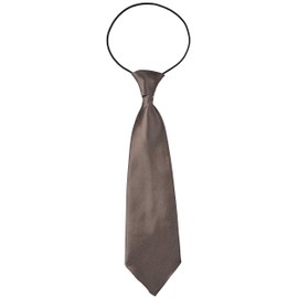 Miobo Children's Boys Tie with Flexible Elastic Band, brown