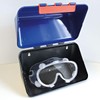 Storage box, protective box for hearing protection, goggles and respiratory