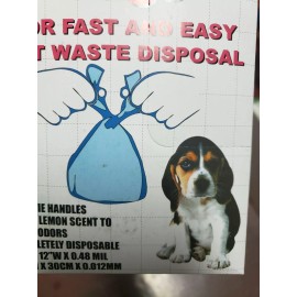 Wholesale Lot of 100 Doggy Clean Pick Up Bags Pet Waste Disposal Pooper Scooper